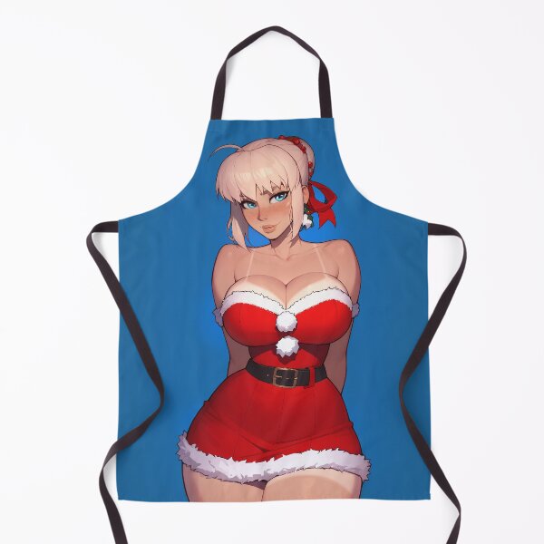 Item preview, Anime Gamer Girl in Christmas Santa Outfit designed and sold by WaifuBrowser.