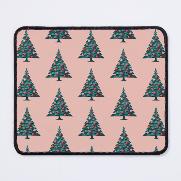 Item preview, Mid-Century Pink Kitsch Geometric Christmas Tree Cut Out designed and sold by taiche.