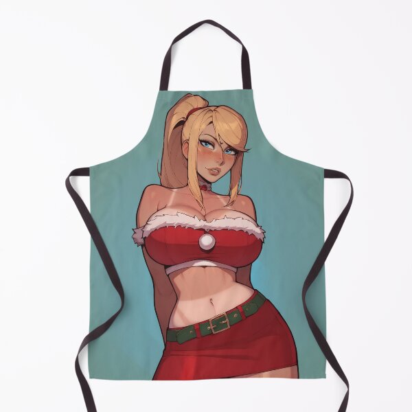 Item preview, Anime Gamer Girl in Christmas Santa Outfit designed and sold by WaifuBrowser.