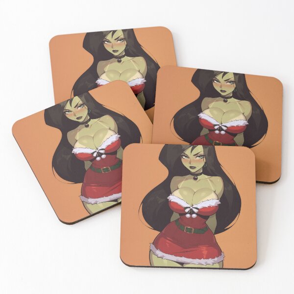 Item preview, Anime Gamer Girl in Christmas Santa Outfit designed and sold by WaifuBrowser.