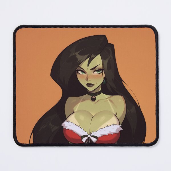 Item preview, Anime Gamer Girl in Christmas Santa Outfit designed and sold by WaifuBrowser.