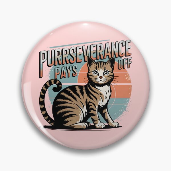 Item preview, Purrseverance Pays Off Cat Quotes Cute Design designed and sold by GesparHouse.