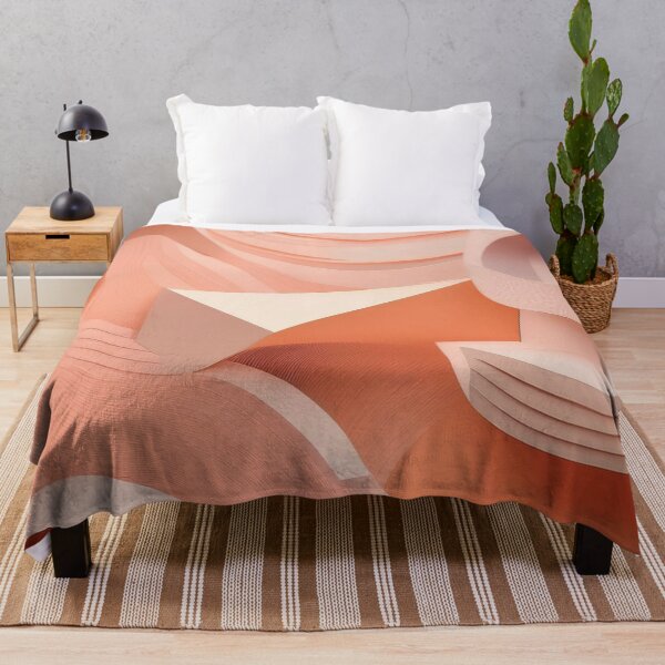Item preview, Peach Abstract Curves – Minimal Art designed and sold by RaiyaTees.
