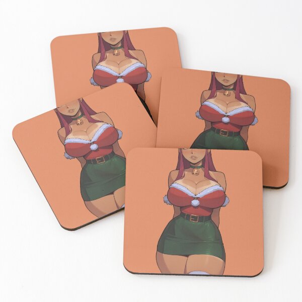 Item preview, Anime Gamer Girl in Christmas Santa Outfit designed and sold by WaifuBrowser.