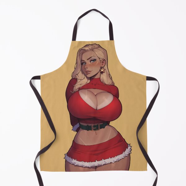 Item preview, Anime Gamer Girl in Christmas Santa Outfit designed and sold by WaifuBrowser.