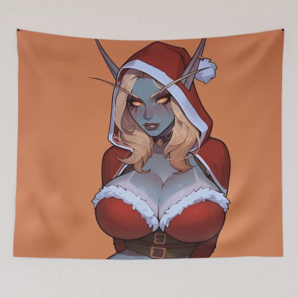 Item preview, Anime Gamer Girl in Christmas Santa Outfit designed and sold by WaifuBrowser.