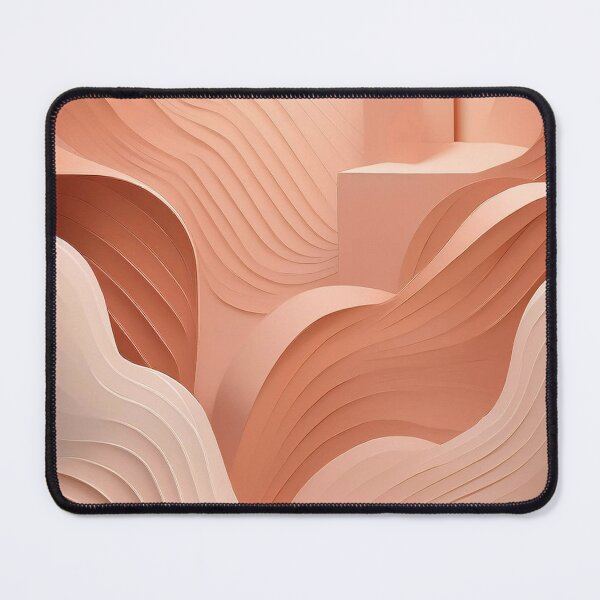 Item preview, Abstract Curves and Waves – Modern Peach Design designed and sold by RaiyaTees.