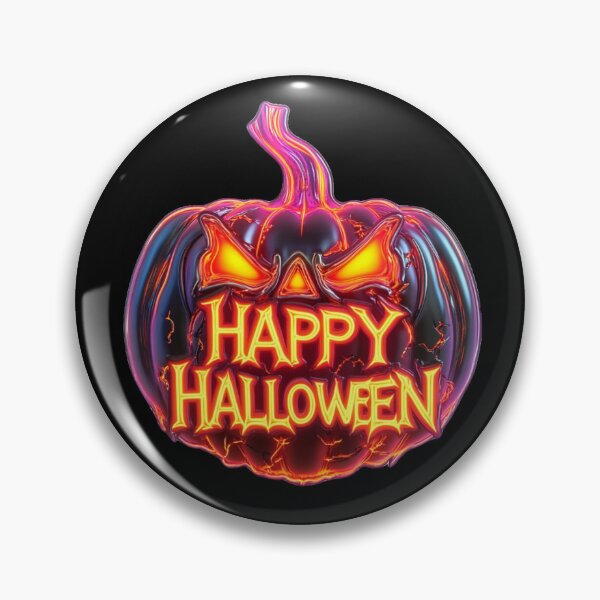 Artikelvorschau, Fröhlicher Halloween-Rosa-Kürbis entworfen und verkauft von Designed-By-KC.
