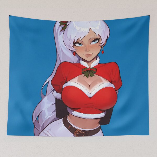 Item preview, Anime Gamer Girl in Christmas Santa Outfit designed and sold by WaifuBrowser.