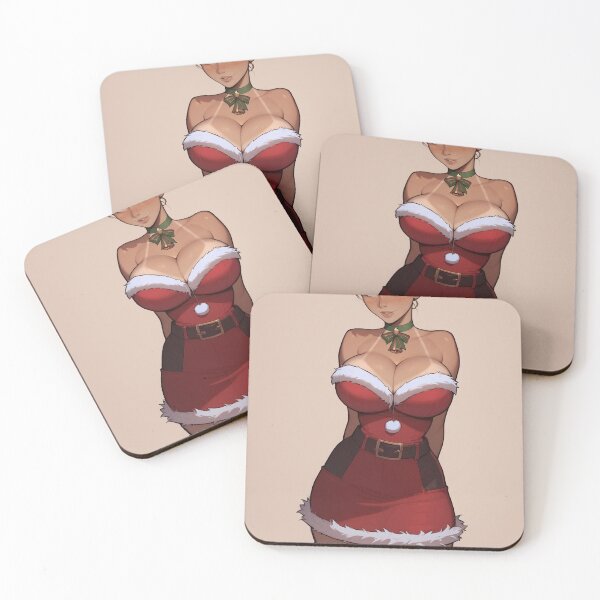 Item preview, Anime Gamer Girl in Christmas Santa Outfit designed and sold by WaifuBrowser.