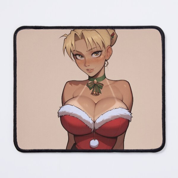 Item preview, Anime Gamer Girl in Christmas Santa Outfit designed and sold by WaifuBrowser.