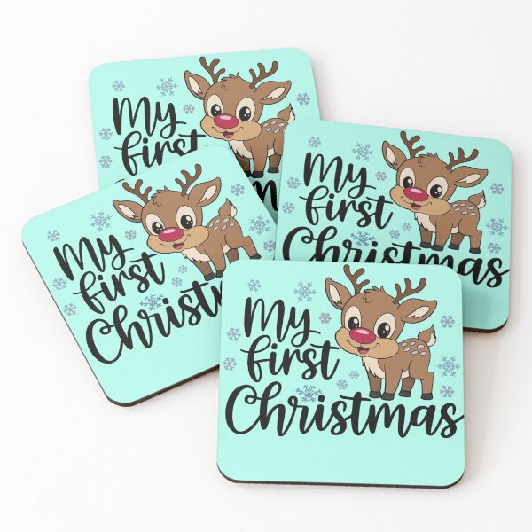 Item preview, My First Christmas Baby Reindeer Cute Holiday Infant Design designed and sold by UrbanPopDesigns.