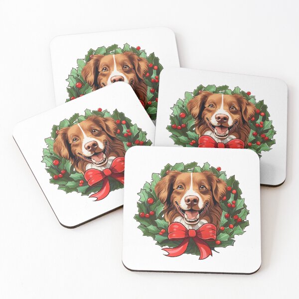 Item preview, Toller -  Christmas Wreath Dog designed and sold by wotsthis.