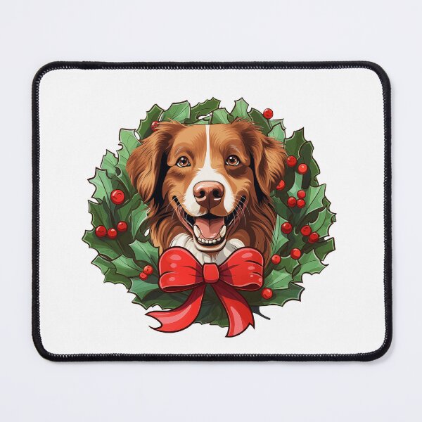 Item preview, Toller - Christmas Wreath Dog designed and sold by wotsthis.
