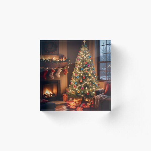 Item preview, Árbol de Navidad junto a la chimenea designed and sold by RobiCom.