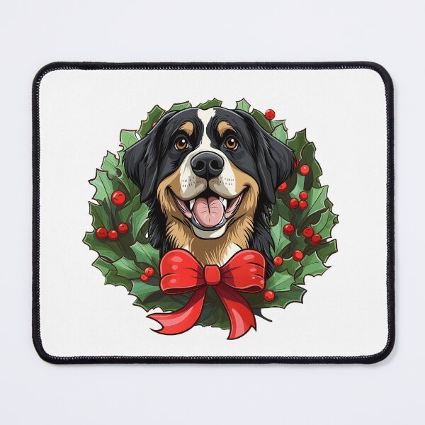 Item preview, Bernese Mountain Dog - Christmas Wreath Dog designed and sold by wotsthis.