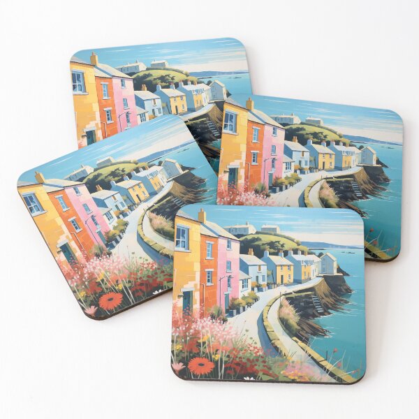Item preview, Cornish seaside village scene designed and sold by FleurFrench.