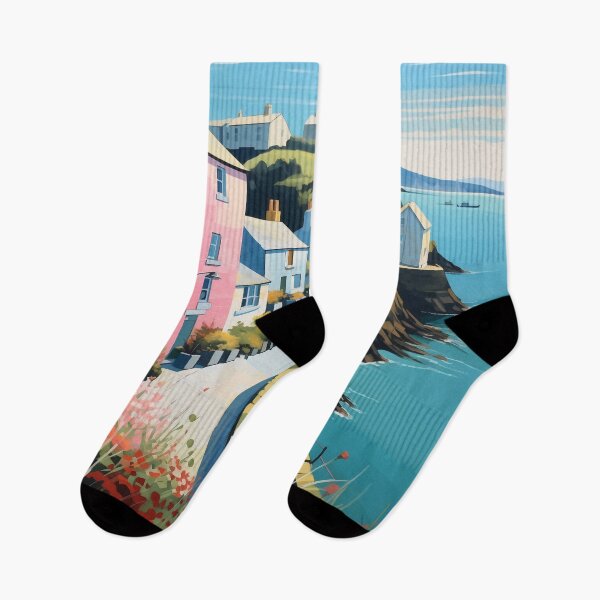 Item preview, Cornish seaside village scene designed and sold by FleurFrench.