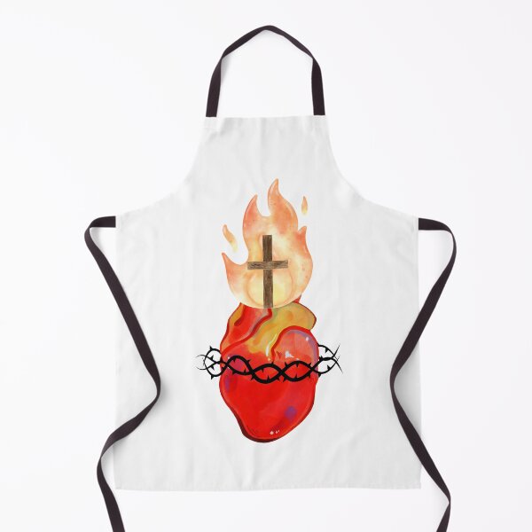 Item preview, Sacred Heart of Jesus illustration watercolor designed and sold by Dominika Farkašová.