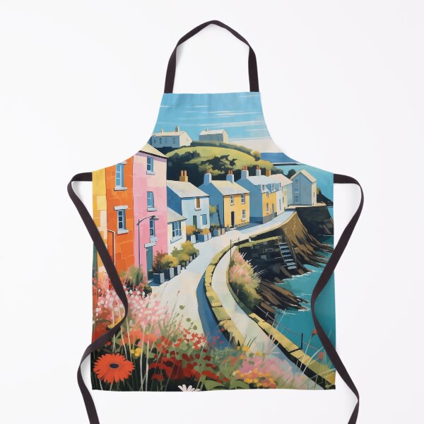 Item preview, Cornish seaside village scene designed and sold by FleurFrench.
