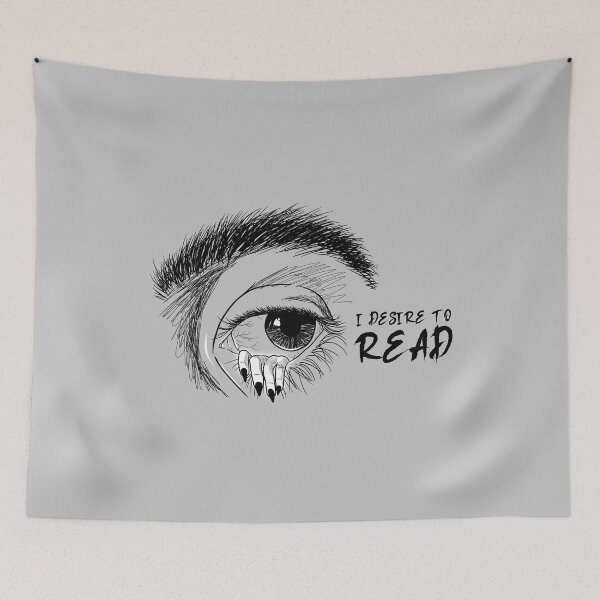 Item preview, Ghostly Reader - Creepy Eye - I Desire to Read designed and sold by GRABAPSHOP.