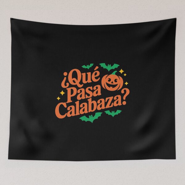 Item preview, ¿Qué Pasa Calabaza?: funny spanish halloween artwork designed and sold by Davideus.