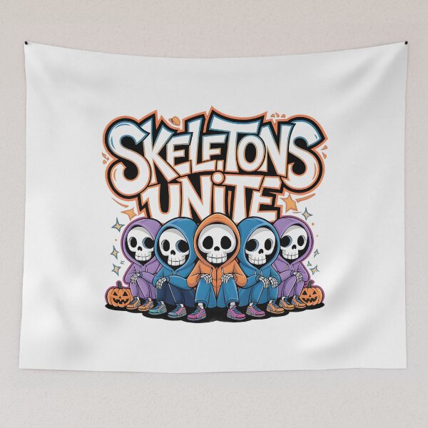 Item preview, skeletons Unite - Halloween designed and sold by Ammar Studio.