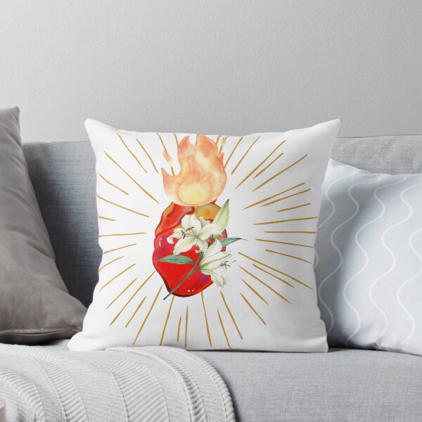 Item preview, The most chase Heart of St Joseph illustration watercolor with rays designed and sold by Dominika Farkašová.