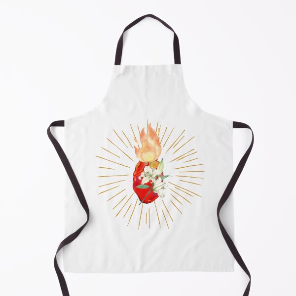 Item preview, The most chase Heart of St Joseph illustration watercolor with rays designed and sold by Dominika Farkašová.