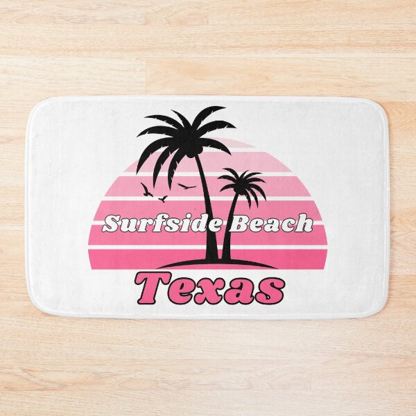 Item preview, Retro Cool Surfside Beach Texas Palm Tree at Sunset Souvenirs designed and sold by karmdaf.