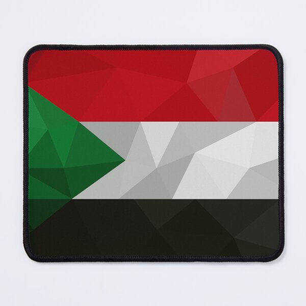 Item preview, Geometric Sudan Flag Design – Patriotic Art Print designed and sold by OrangePoly.