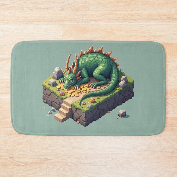 Item preview, Slumbering Dragon Treasure - Pixel Art Isometric designed and sold by urbsrepublic.