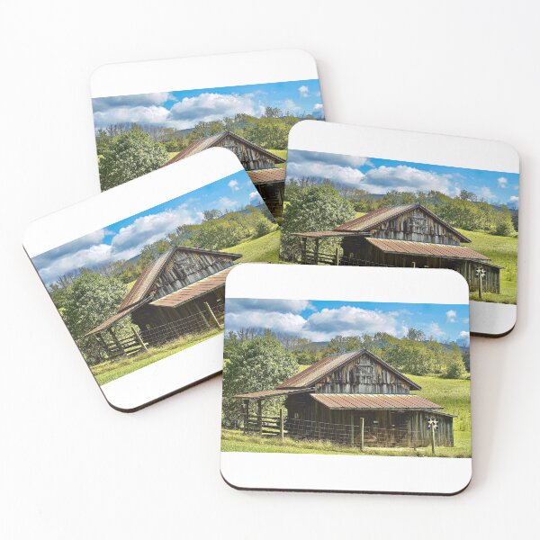 Item preview, Breathtaking Photograph of Rustic Barn on Lush Green Meadow designed and sold by ExposuretoArt.