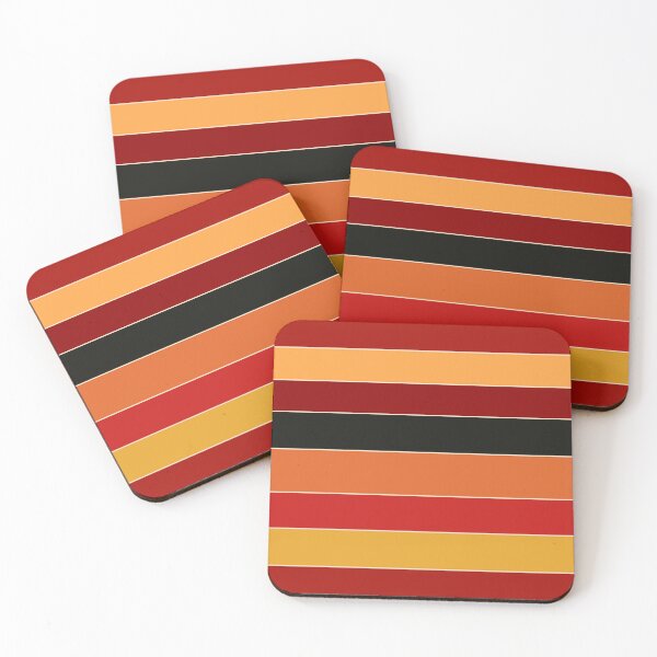 Item preview, Retro vintage. Autumn colorful stripes pattern designed and sold by mikistudio.