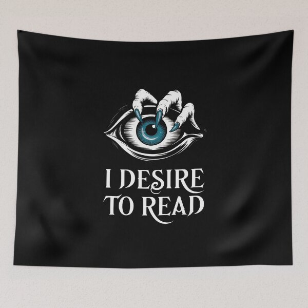 Item preview, Ghostly Reader - Creepy Eye - I Desire to Read designed and sold by GRABAPSHOP.