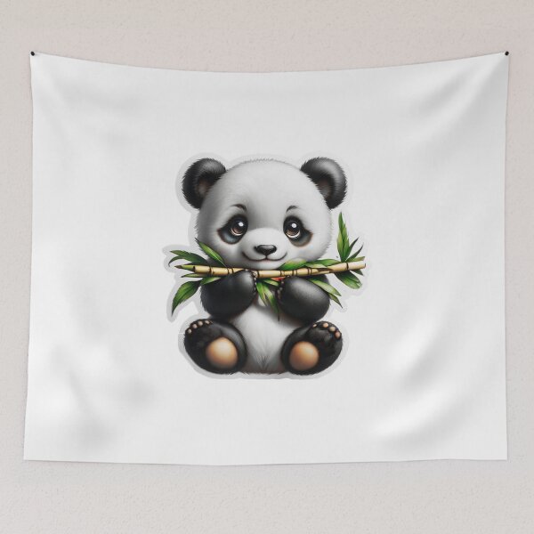 Item preview, Panda Cub Munching Bamboo designed and sold by Bunmigraphics .