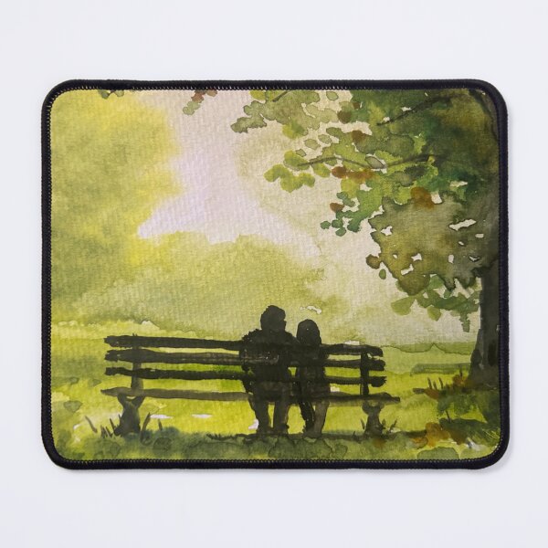 Item preview, Sitting On A Bench In The Park designed and sold by TheArtCave.