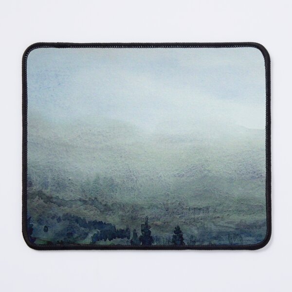 Item preview, Misty Foggy Himalaya Mountain -watercolor painting designed and sold by SamirArt.