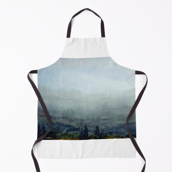 Item preview, Misty Foggy Himalaya Mountain -watercolor painting designed and sold by SamirArt.