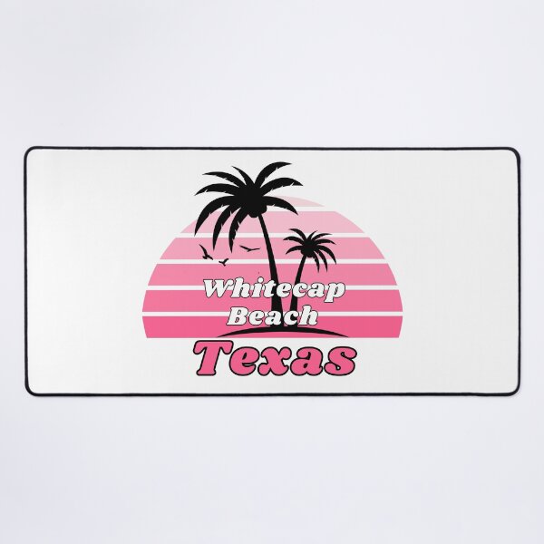 Item preview, Retro Cool Whitecap Beach Texas Palm Tree at Sunset Souvenirs designed and sold by karmdaf.
