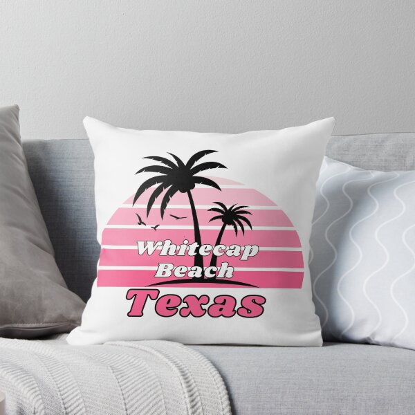 Item preview, Retro Cool Whitecap Beach Texas Palm Tree at Sunset Souvenirs designed and sold by karmdaf.