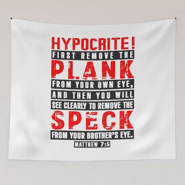 Item preview, Matthew 7:5 Remove the Plank Remove the Speck designed and sold by plushism.