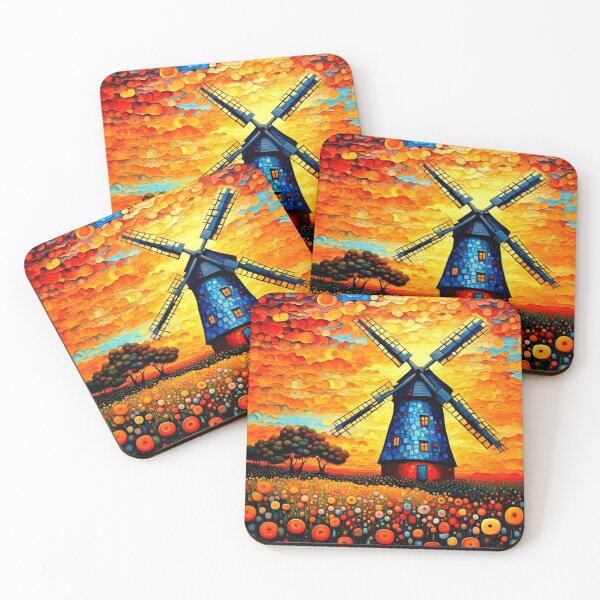 Item preview, Windmill at sunset 2 designed and sold by George Hutton Hunter.