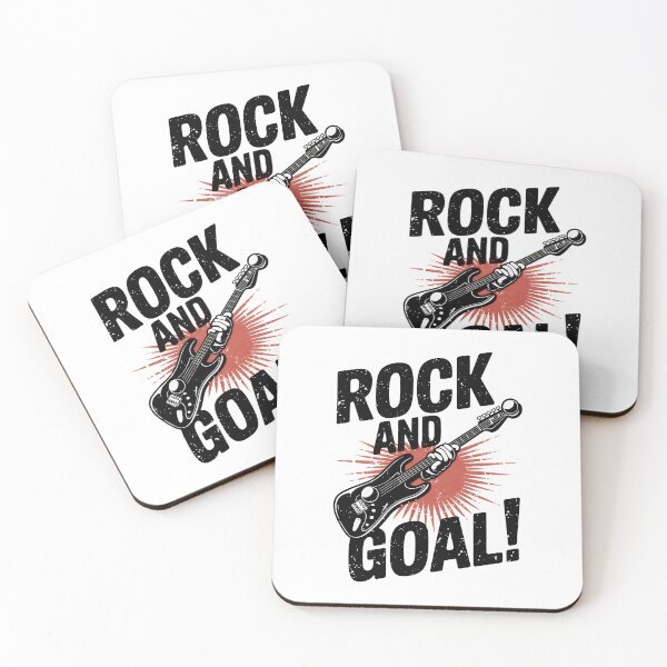 Item preview, ROCK AND GOAL! A Black and White Rock Ballad designed and sold by SplashTastic.