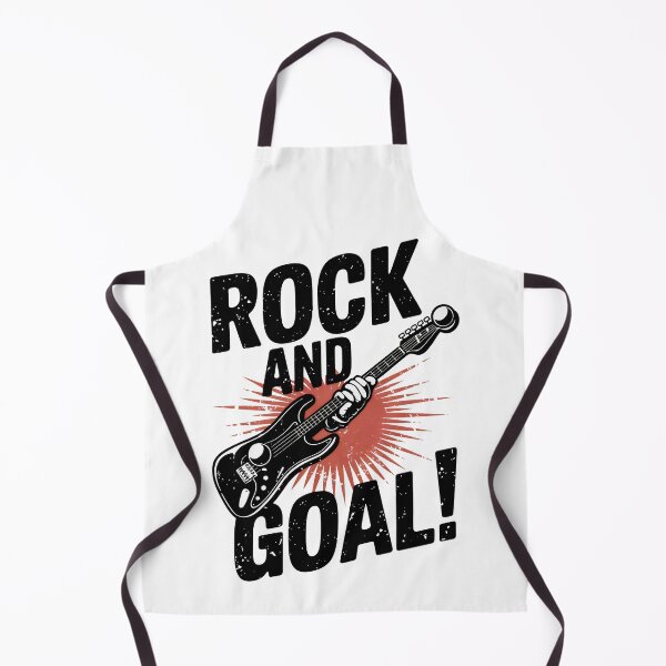 Item preview, ROCK AND GOAL! A Black and White Rock Ballad designed and sold by SplashTastic.