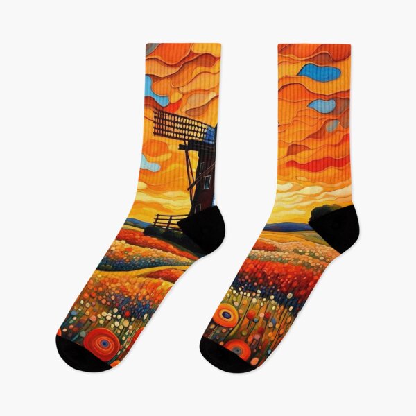 Item preview, Windmill at sunset 6 designed and sold by George Hutton Hunter.