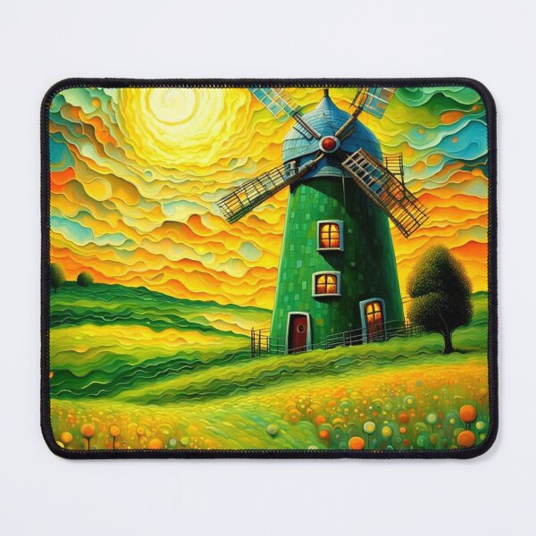 Item preview, Windmill at sunset 8 designed and sold by George Hutton Hunter.