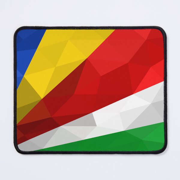 Item preview, Seychelles Flag Geometric Art – Bold and Colorful Design designed and sold by OrangePoly.