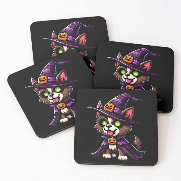 Item preview, Scary Halloween Dog Witch Hat Costume Spooky Season designed and sold by Artistoos.