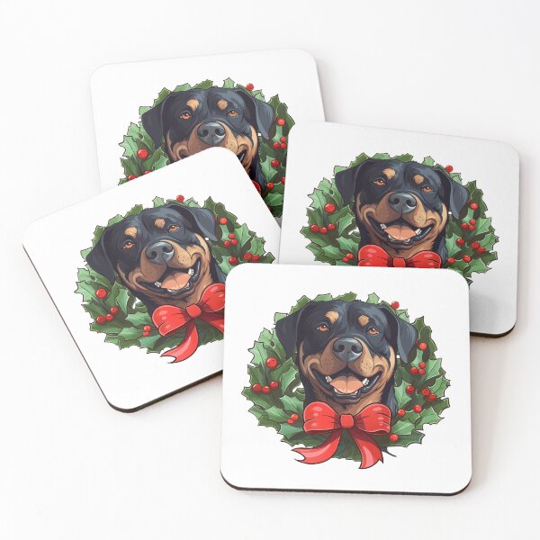 Item preview, Rottweiler Dog -  Christmas Wreath Dog designed and sold by wotsthis.